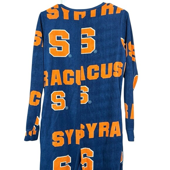 Concepts Sports Syracuse Orange Adult Footed Pajamas Small Blue‎ Orange - Picture 13 of 14